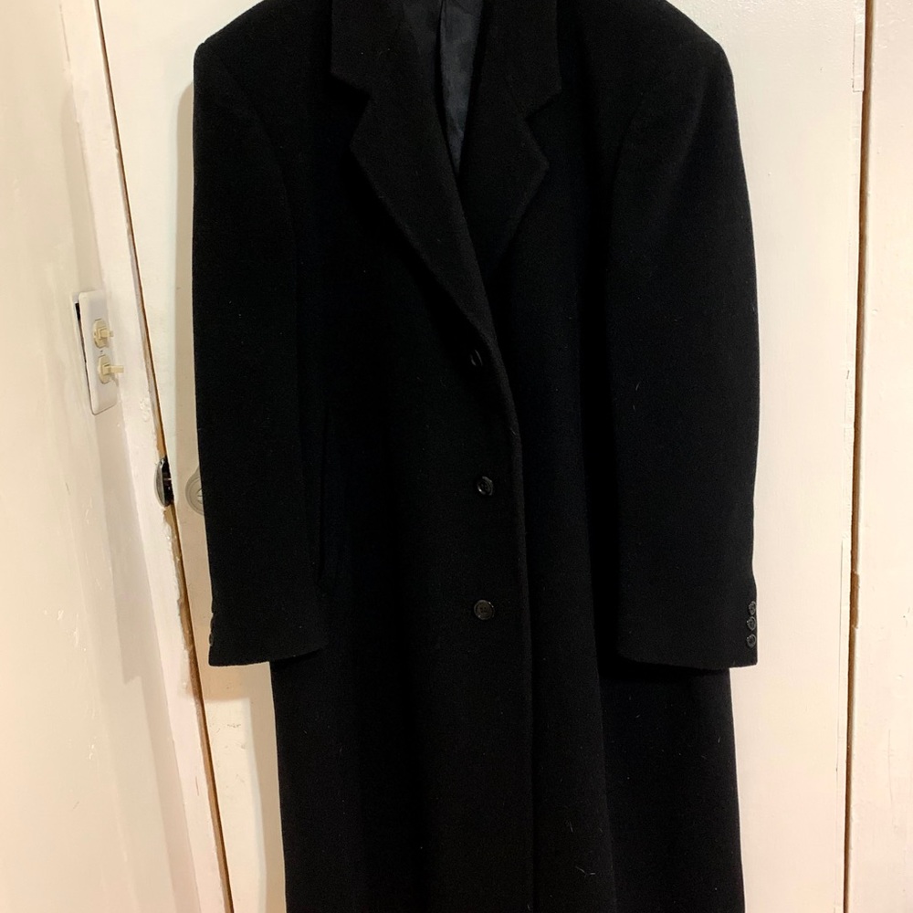 Saks Fifth Ave- Large black wool coat